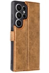 Mey İthalat®  Samsung Galaxy S25 Ultra Kılıf Trend S Plus Kapaklı Kılıf - Taba