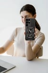 Mey İthalat®  Samsung Galaxy S25 Ultra Kılıf Pars Lens Yüzüklü Silikon - Kırmızı