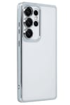 Mey İthalat®  Samsung Galaxy S25 Ultra Kılıf  Lensli Silikon - Gümüş