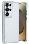 Mey İthalat®  Samsung Galaxy S25 Ultra Kılıf  Lensli Silikon - Gümüş
