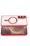 Mey İthalat®  Samsung Galaxy S26 Plus Kross Magneticsafe Kapak - Kırmızı