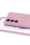 Mey İthalat®  Samsung Galaxy S26 Plus Regal Magsafe Standlı Kapak - Açık Pembe