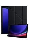 Mey İthalat®  Samsung Galaxy Tab A11 Plus Kalemlikli Mars Tablet Kılıfı - Siyah
