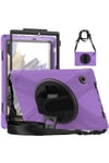 Mey İthalat®  Samsung Galaxy X200 Tab A8 10.5 Kılıf Amazing Tablet Kapak - Mor