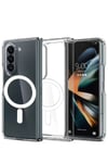 Mey İthalat®  Samsung Galaxy Z Fold 5 Kılıf Magneticsafe Şeffaf Silikon - Şeffaf