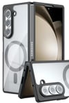 Mey İthalat®  Samsung Galaxy Z Fold 5 Kılıf Blur Fold Magsafe Kapak - Siyah