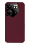 Mey İthalat®  Tecno Camon 20 Pro 5G Kılıf First Silikon - Bordo