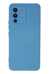 Mey İthalat®  Vivo V23 5G Kılıf Nano içi Kadife Silikon - Mavi