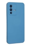 Mey İthalat®  Vivo V23 5G Kılıf Nano içi Kadife Silikon - Mavi