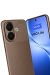Mey İthalat®  Vivo V60 Lite Auto Focus Karbon Kapak - Kahverengi