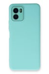 Mey İthalat®  Vivo Y15S Kılıf Lansman Glass Kapak - Turkuaz
