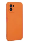 Mey İthalat®  Vivo Y15S Kılıf Nano içi Kadife Silikon - Turuncu