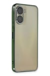 Mey İthalat®  Vivo Y16 Kılıf  Lensli Silikon - Yeşil