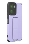 Mey İthalat®  Vivo Y16 Kılıf Mega Standlı Silikon - Lila