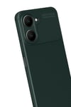 Mey İthalat®  Vivo Y18 Kılıf Auto Focus Karbon Kapak - Koyu Yeşil