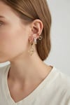 Mey İthalat® 3 lü Set Küpe Gold Renk Eros Yay Detaylı