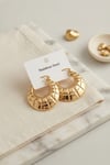 Mey İthalat® 316L Çelik Gold Renk Bohem Halka Model Küpe