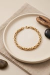 Mey İthalat® 316L Çelik Gold Renk Kral Zincir Model Erkek Bileklik
