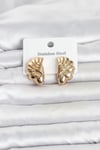 Mey İthalat® 316L Çelik Gold Renk Vintage Model Kadın Küpe