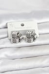 Mey İthalat® 316L Çelik Gümüş Renk Sarmal Model Kadın Küpe