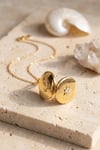 Mey İthalat® 316L Çelik Zincir Gold Renk Açılabilir Madalyon Kolye