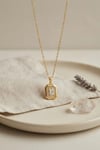 Mey İthalat® 316L Çelik Zincir Gold Renk Kare Form Kolye