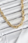 Mey İthalat® CM Kalın Burgu Model Gold Renk 60 cm Kadın Kolye