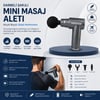 Mey İthalat® Darbeli Şarjlı Mini Masaj Aleti Type-C Şarjlı | 6 Kademeli | Sessiz | Sporcu Masaj Cihazı