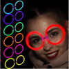 Mey İthalat® Glow  Yuvarlak Gözlük - Glow Partisi Gözlükleri - Glow Gözlük 12 Adet
