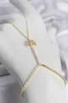 Mey İthalat® Gold Renk Pirinç Zirkon Taşlı Kelebek Model Şahmeran