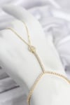 Mey İthalat® Gold Renk Pirinç Zirkon Taşlı Damla Model Şahmeran