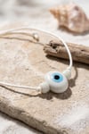 Mey İthalat® Handmade Bohem Beyaz Nazar Kolye