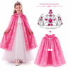 Mey İthalat® Masal Prensesi Pembe Pelerin ve Taç Seti (85 cm)