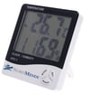 Mey İthalat® Nordmende Dijital Termometre Nem Ölçer Saat Alarm Özellikli LCD Ekran İç Mekan Sıcaklık Göstergesi
