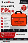Mey İthalat® Nordmende İlk Yardım Çantası Acil Müdahale Seti – Araç, Ev, Ofis ve Seyahat İçin