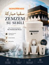 Mey İthalat® Nordmende Zemzem Su Sebili 6 LT | Kabe Temalı Zemzemlik | Bardaklıklı Hac Umre Hediyelik Sebil