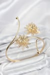 Mey İthalat® Pazu Bileklik Gold Renk Pirinç Lotus Model