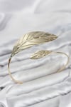 Mey İthalat® Pazu Bileklik Gold Renk Pirinç Yaprak Model