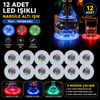 Mey İthalat® RGB LED Nargile Altı Işık 12’li Set