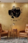 Mey İthalat® Star Wars Temalı Ahşap Duvar Saati - 40x40 cm Lazer Kesim Dekoratif