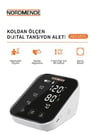 Mey İthalat® Türkçe Konuşan Şarjlı Dijital Tansiyon Aleti | Büyük LCD Ekran, Otomatik Kol Tipi, Hafızalı