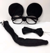 Mickey Mouse Gözlüğü Papyonu Kuyruğu Seti Bx40