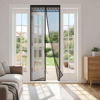 Mıknatıslı Kapı Sinekliği Siyah 100x210 Cm Otomatik Kapanan Manyetik Tül Sineklik Bx40