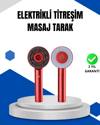 Mikro Akım Teknolojili Elektrikli Saç Masaj Fırçası Yağ Uygulamalı