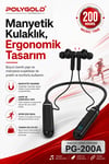 Mikrofonlu Kablosuz Spor Kulak İçi Kulaklık 200 Saat Müzik Dinleme Süreli