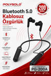Mikrofonlu Kablosuz Spor Kulak İçi Kulaklık 200 Saat Müzik Dinleme Süreli