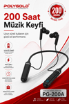 Mikrofonlu Kablosuz Spor Kulak İçi Kulaklık 200 Saat Müzik Dinleme Süreli