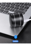 Mini Alüminyum TWS Kablosuz Bluetooth Hoparlör – Yuvarlak Metal Tasarım, Yüksek Bas ve Taşınabilir Özellikler