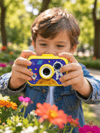 Mini Çocuk Dijital Fotoğraf Makinesi Type-C Şarjlı HD Video Kamera 2.0 İnç TFT Renkli Ekran