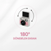 Mini Dijital Retro Kamera - Dönebilen Ekran - Flaşlı